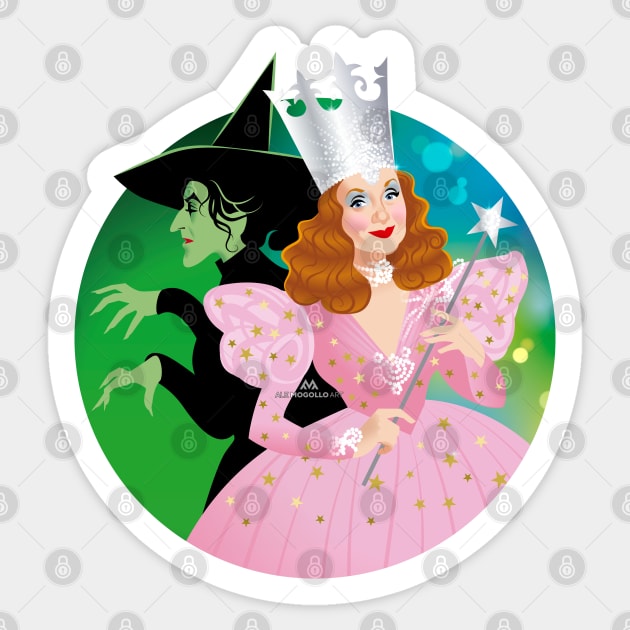 Are you a good witch or a bad witch? Sticker by AlejandroMogolloArt